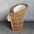20th Century Modernist Wicker Rattan Wicker Tub Chair with Cushions For Sale - Image 5 of 13