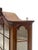 1960s Walnut Veneer Wall Display Cabinet with Ornament and White Shelves, 1960s For Sale - Image 5 of 11
