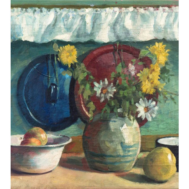 'Yellow and White Daisies' by Mogens Vantore, Paris, Impressionist Still Life, Circa 1925 For Sale - Image 4 of 11