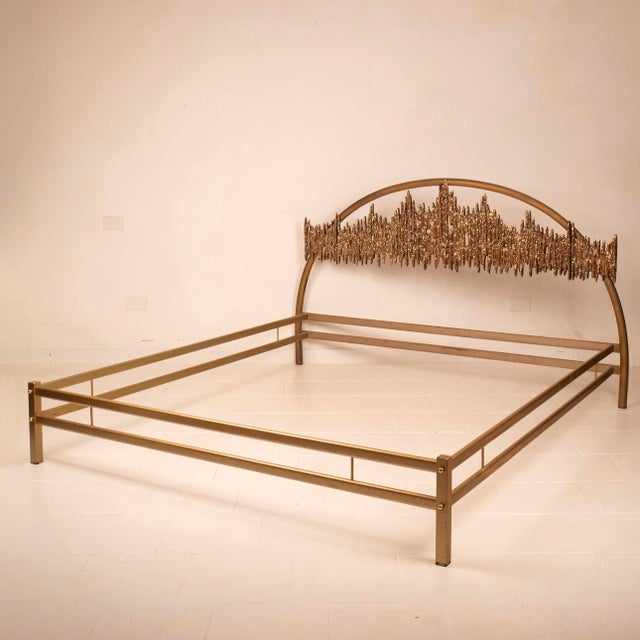 Ultrabronzo99 Series Aurora Bed by Luciano Frigerio for Frigerio di Desio, 1970s For Sale - Image 11 of 18