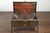 English 1920s Sarah Rackett Metal Trunk with Handles Mounted on New Custom Stand For Sale - Image 11 of 12