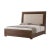Wood Modern Dark Oak King Size Bed For Sale - Image 7 of 7