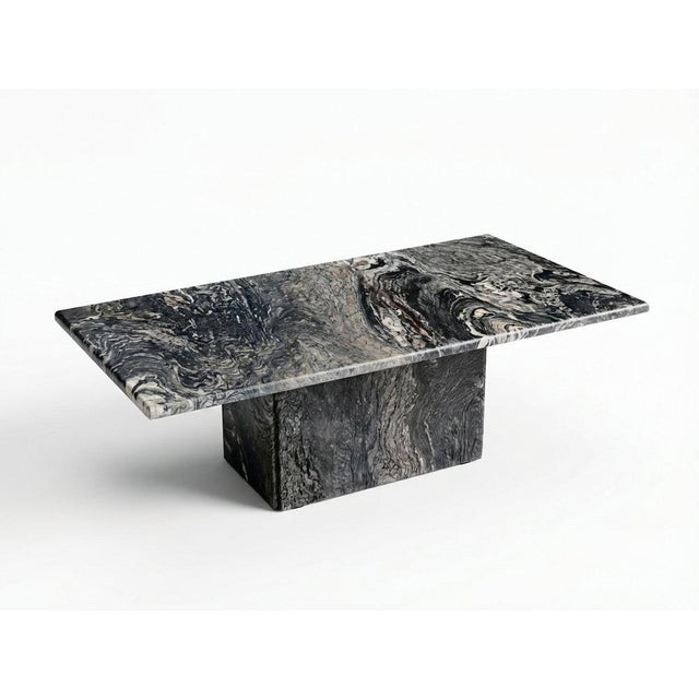 A centerpiece for a bold living room, this majestic Brutalist coffee table from the 1970s commands attention with its...