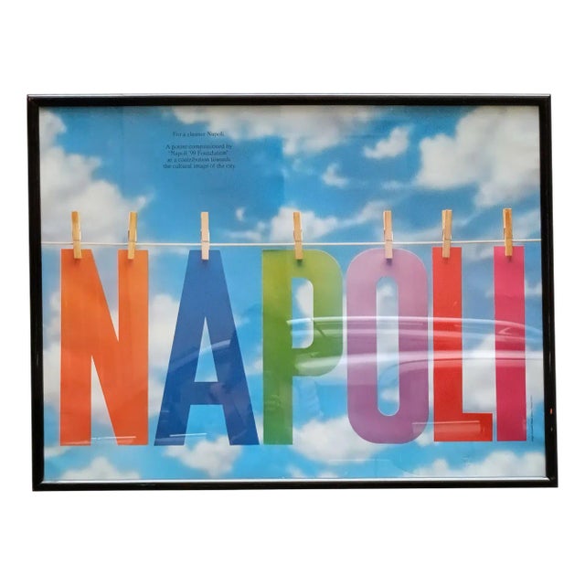 Napoli Poster by Armando Milani, Italy, 1980s For Sale