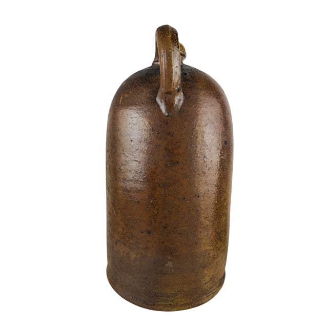 Stoneware Water Bottle with Handle from Crinitz, 1900s For Sale - Image 4 of 6
