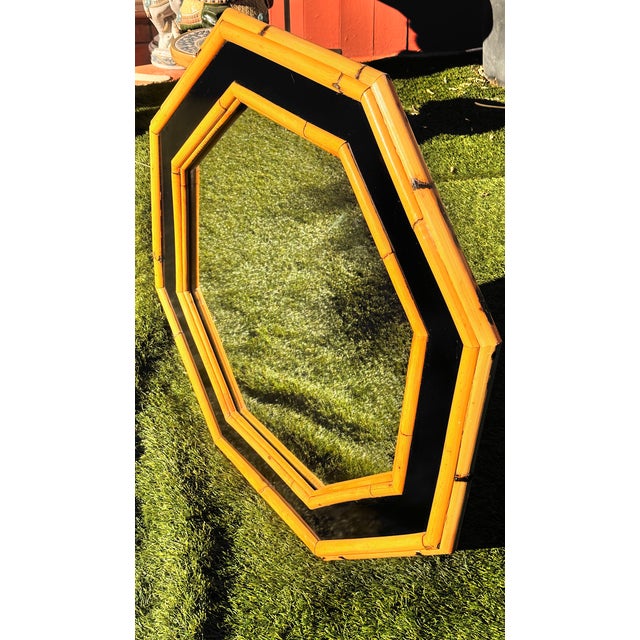 Black Vintage Italian Mirror from Vivai Del Sud, 1960 For Sale - Image 8 of 13