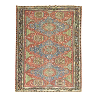 Roomsize Antique Soumak Caucasian Rug For Sale
