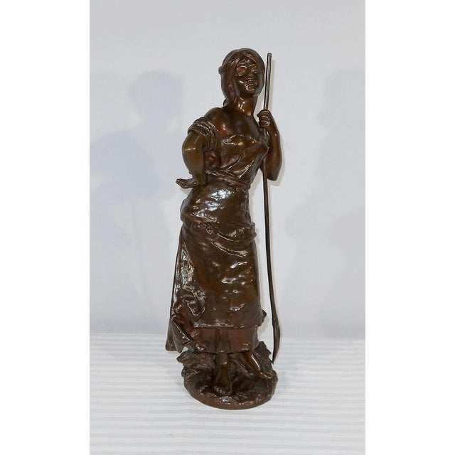 H. Moreau, Jeune Paysanne, Late 1800s, Bronze For Sale - Image 11 of 18