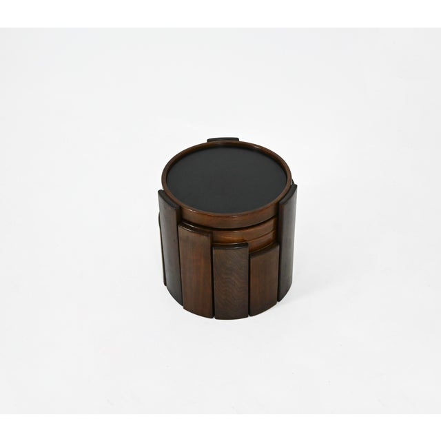 Black Model 780 Nesting Tables by Gianfranco Frattini for Cassina, 1960s, Set of 4 For Sale - Image 8 of 13