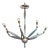 Mid-Century Italian Articulated Chrome and Brass Chandelier For Sale