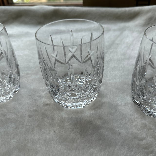 Gothic 1960s Crystal Tumblers by Waterford Westhampton Double Old-Fashioned Glass - Set of 4 For Sale - Image 3 of 7