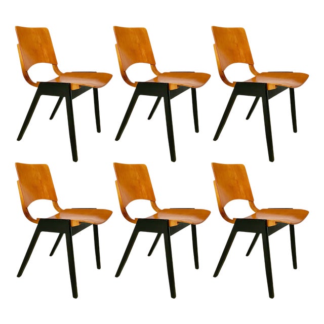 Model P7 Chairs by R. Rainer for Pollak, Set of 6 For Sale