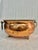 Vintage Hammered Copper Footed Cachepot Bowl With Brass Ring Handles, 10.5” For Sale - Image 11 of 11