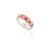 Art Deco 14k White Gold 1.15ct Ruby & Citrine Colorful Chunky Band Ring Size 7 For Sale - Image 3 of 13
