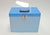 Blue Document Box in Coloured Metal Sheet For Sale - Image 6 of 6