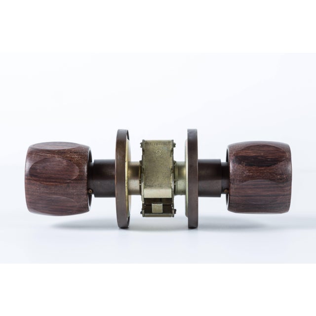 1970s Vintage Russwin Passage Door Knob Set For Sale - Image 4 of 9