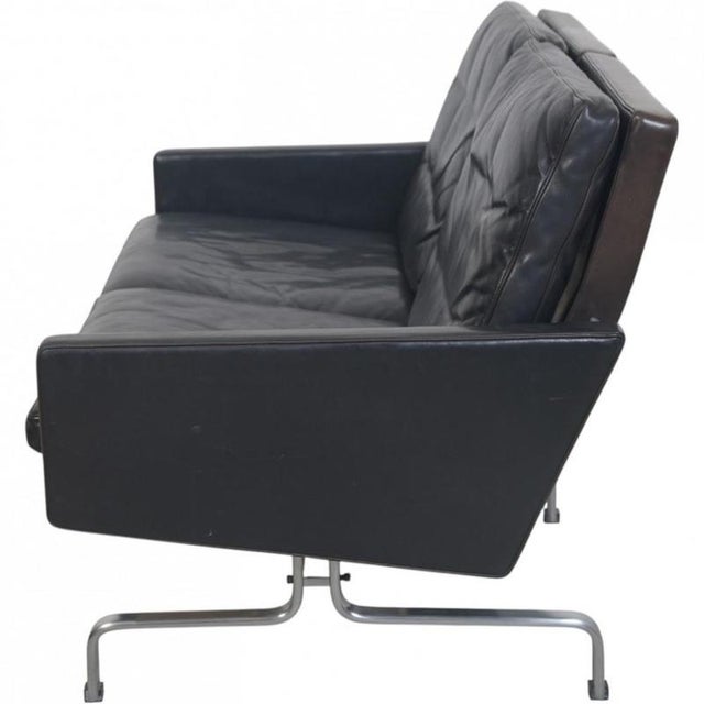 PK31 2-Seater Sofa in Black Elegance Leather by Poul Kjærholm, 2006 For Sale - Image 18 of 18