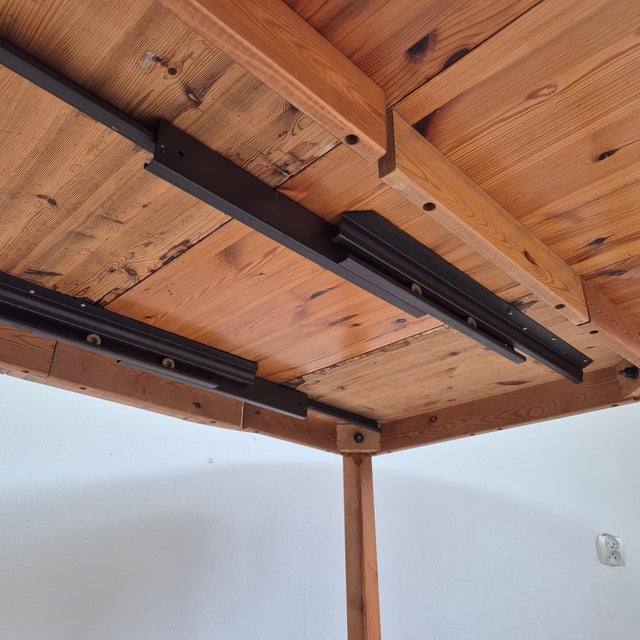 Round Pinewood Dinning Table by Monster Skydd, 1960s For Sale - Image 6 of 12