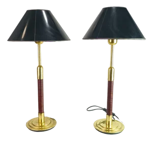 Metal Table Lamps from Metalarte, 1950s, Set of 2