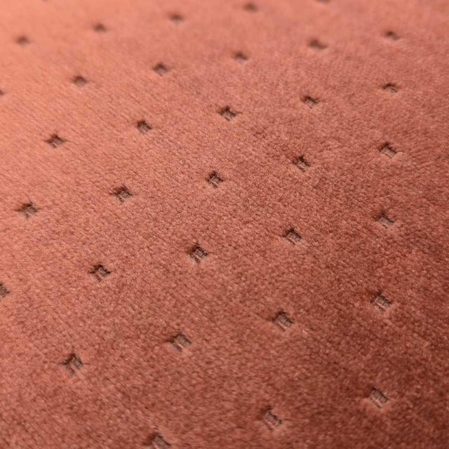 Postmodern Salmon-Pink Velvet Dining Chairs, Sculptural Set of 4 (1980s) For Sale - Image 18 of 18