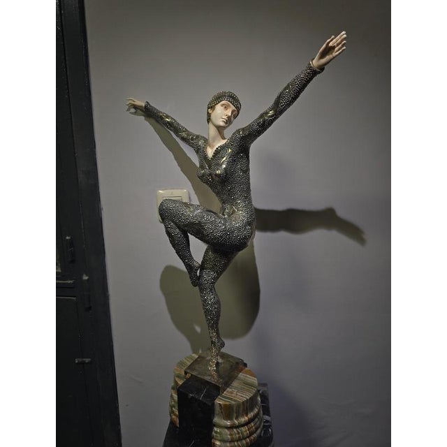 Demeter H. Chiparus, Art Deco Figure, 1920, Silvered Bronze For Sale - Image 4 of 17