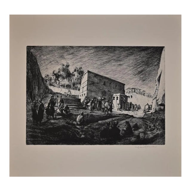 Lino Bianchi Barriviera, Lalibela, Etching, 1939 For Sale