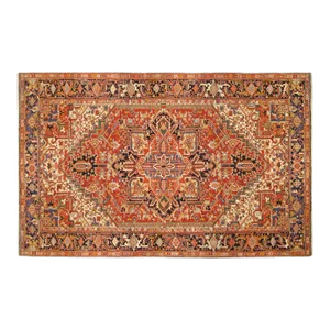 Antique Persian Decorative Oriental Heriz Rug in Room Size