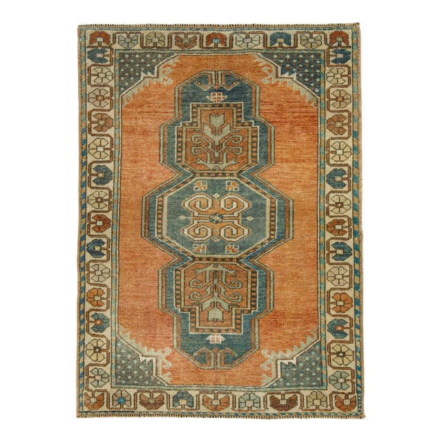 Turkish Vintage Rug 2'11" x 4' #16101 For Sale