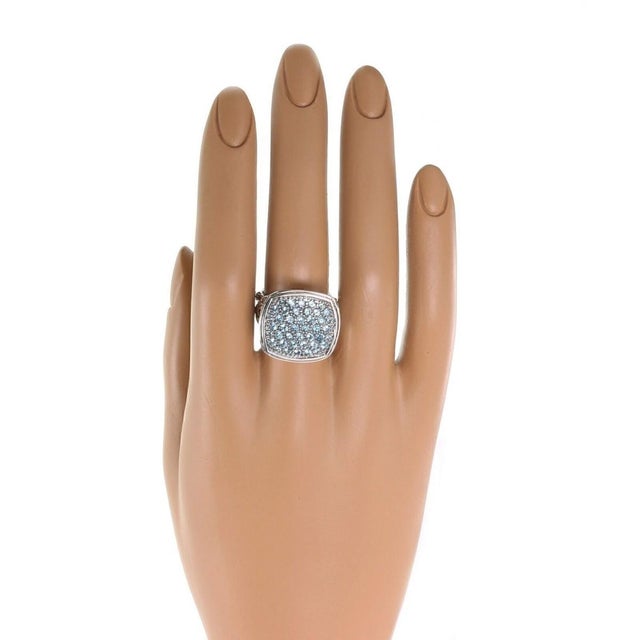 Metal Mid 20th Century John Hardy Classic Chain Blue Topaz Sterling Silver Ring - Size 7 For Sale - Image 7 of 7