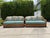 Vintage 72” Handwoven Rattan Sofas With Large Braid Trim, Pair For Sale - Image 14 of 17