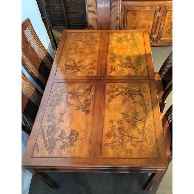 Vintage Bernhardt Flair Division Shibui Style Extendable Dining Set