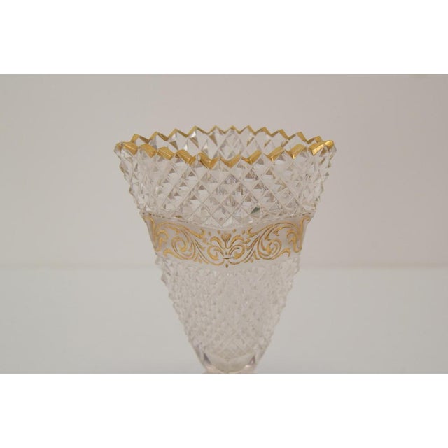 Vintage Cut Crystal Glass Cup from Glasswork Novy Bor, 1950s For Sale - Image 6 of 14