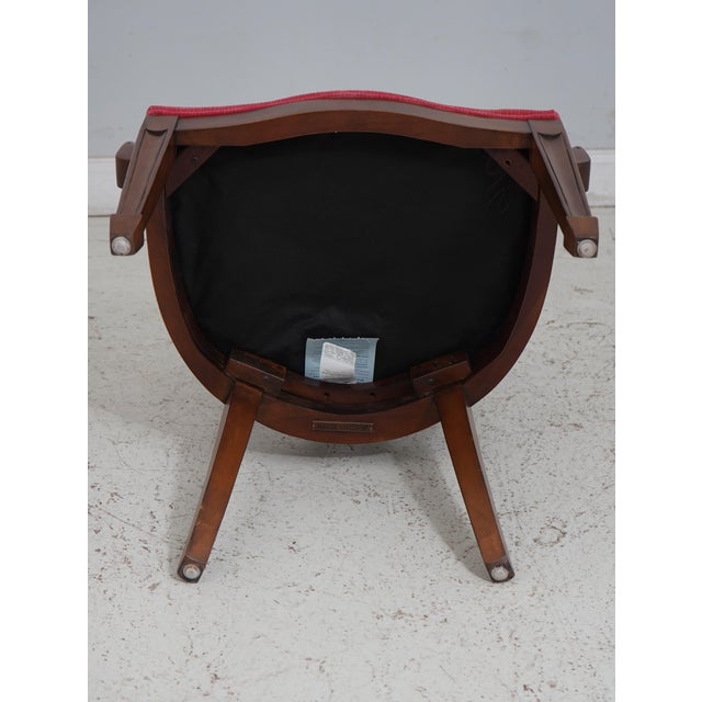 Ethan Allen Sweetheart Shape Shield Back Armchair For Sale - Image 10 of 12