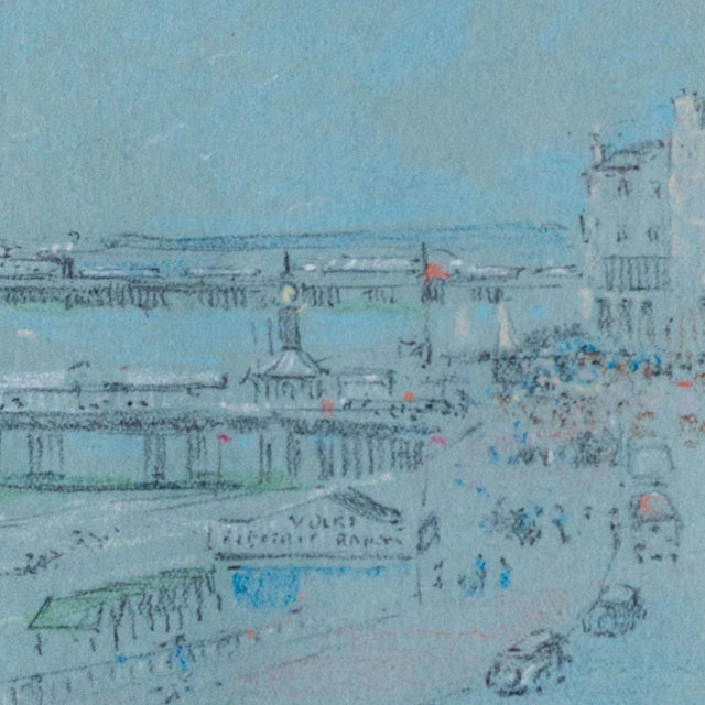Brighton Pier and Royal Albion Hotel, 1938, Original Pencil Drawing For Sale - Image 4 of 7