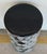 Moroccan Port 68 Modern Moroccan Navy Blue and White Ceramic Round Hill Garden Stool For Sale - Image 3 of 4