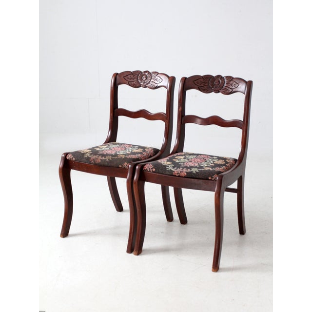 Vintage Tell City Colonial Revival Chairs Pair For Sale - Image 6 of 16