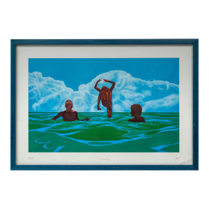 Limited Edition 126/250 Signed Print "Inocencia Negra" With Frame by Mark Feijão Milligan Ii, Usa, C. 2021