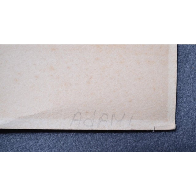 Paper Valerio Adami, Debussy, Ravel, Schonberg, Color Print, 1980s For Sale - Image 7 of 13