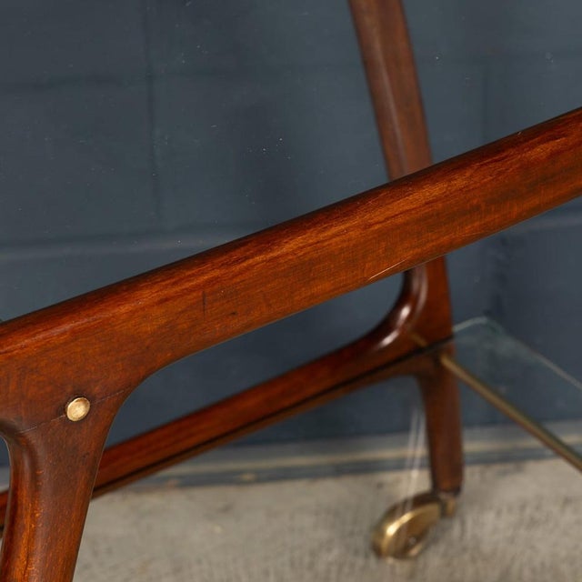 Vintage Italian Drinks Trolley in the style of Cesare Lacca, 1950 For Sale - Image 11 of 18