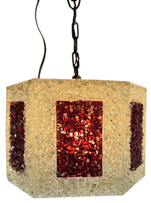 Scandinavian Ceiling Light in Acrylic Glass by Roland Konst, 1970s