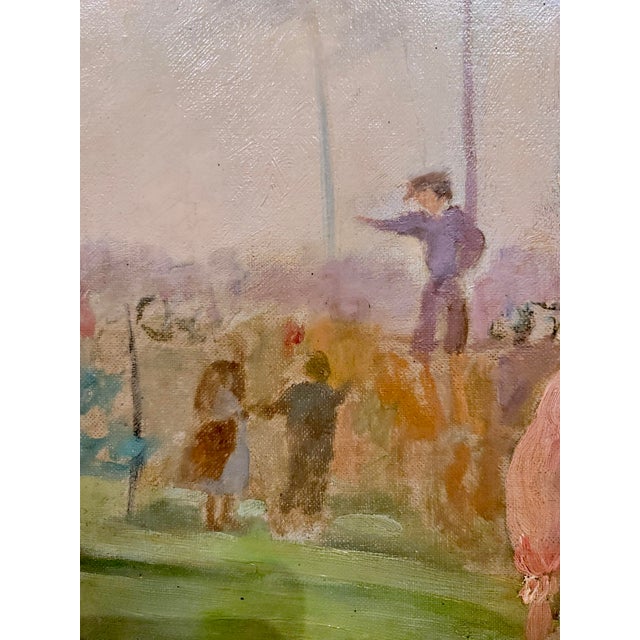 1910s Willem Vaarzon Morel "Attributed"-Outdoor Italian Reverly Party -Oil Painting-C1910s For Sale - Image 5 of 9