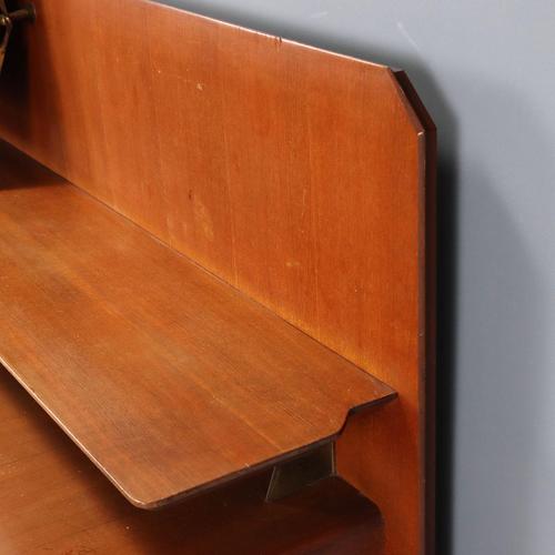 Brown Vintage Dressing Table with Mirror and Stool, 1960s For Sale - Image 8 of 16