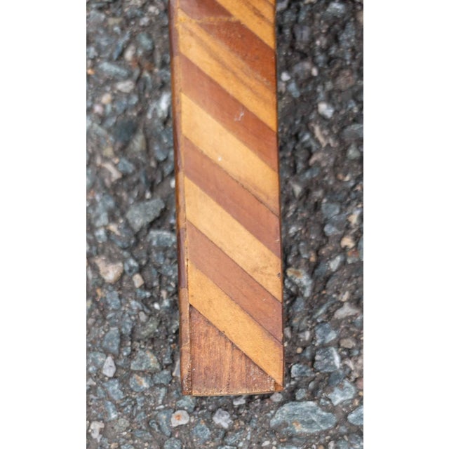 19th or 20th Century American Folk Art Marquetry Etagere Table Stand For Sale - Image 14 of 16