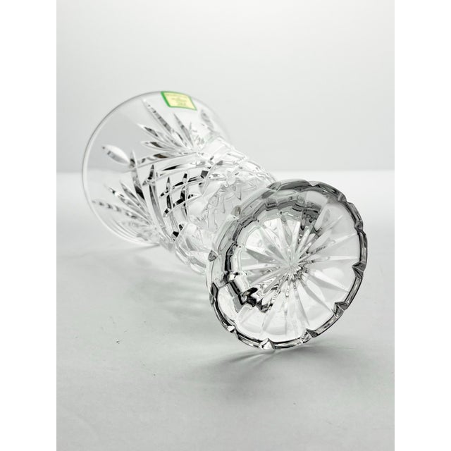 Glass Waterford (Marquis) “Glendale” Crystal Flared Trumpet Footed Vase For Sale - Image 7 of 9