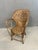 1960s Vintage Wicker Rattan Armchair with High Backrest, 1960s-1970s For Sale - Image 5 of 7