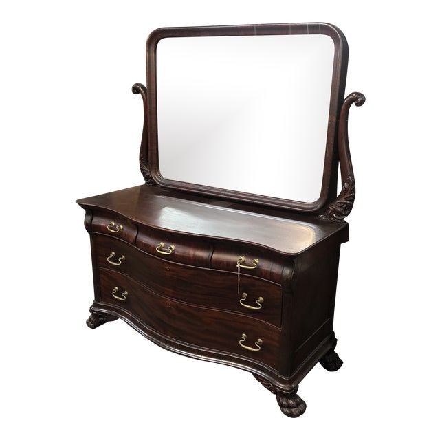 1800s Mahogany Dresser With Mirror Chairish