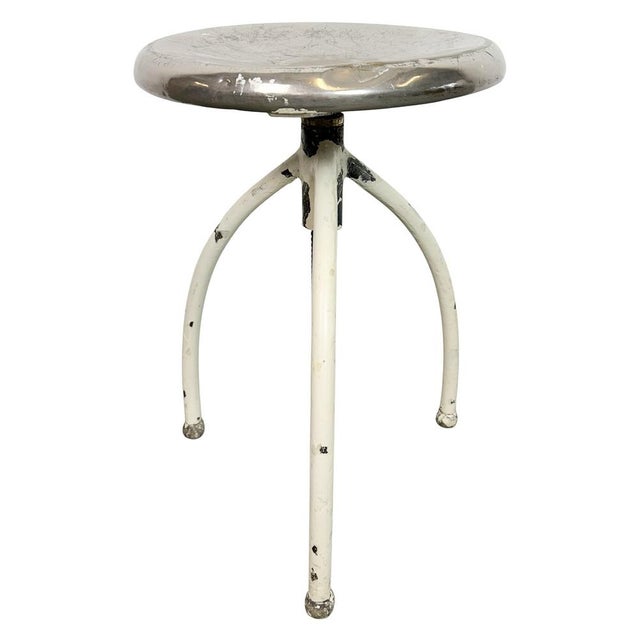 Vintage Industrial Iron Stool, 1960s For Sale - Image 16 of 16