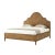 Brown Modern Rustic Oak King Bed For Sale - Image 8 of 8