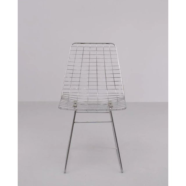 Chrome Steel Wire Chair from Pastoe, 1968 For Sale - Image 6 of 8