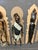 Vintage Collection of African Figures, Mounted and Framed For Sale - Image 9 of 12